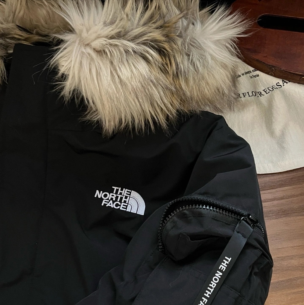 The North Face Black Jacket with Fur Hood